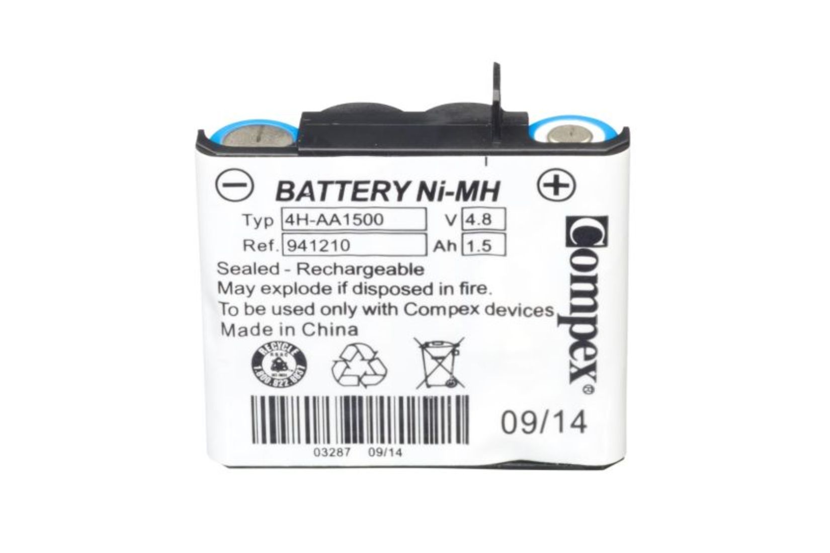 batterie compex ne charge plus