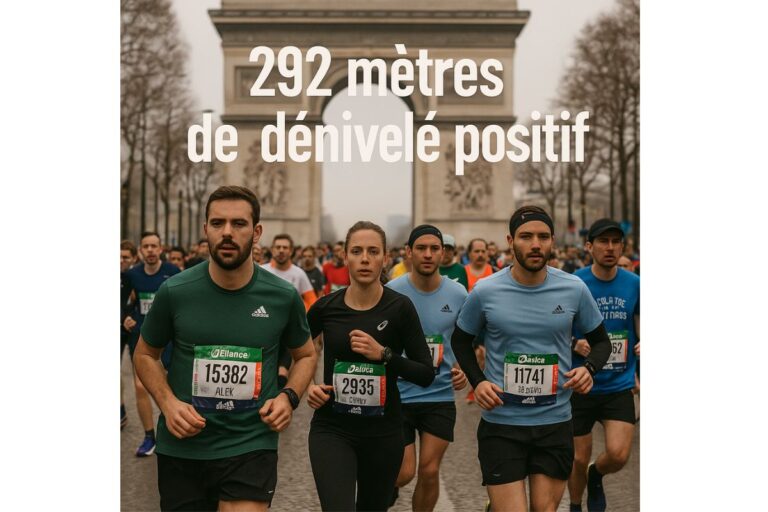 292 mètres de dénivelé positif pour le Marathon de Paris 2025 !