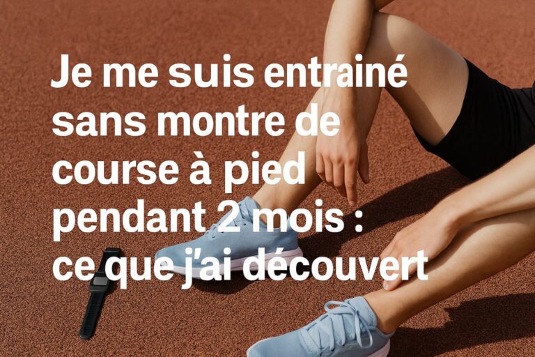 Je me suis entraîné sans montre de course à pied pendant 2 mois : ce que j’ai découvert