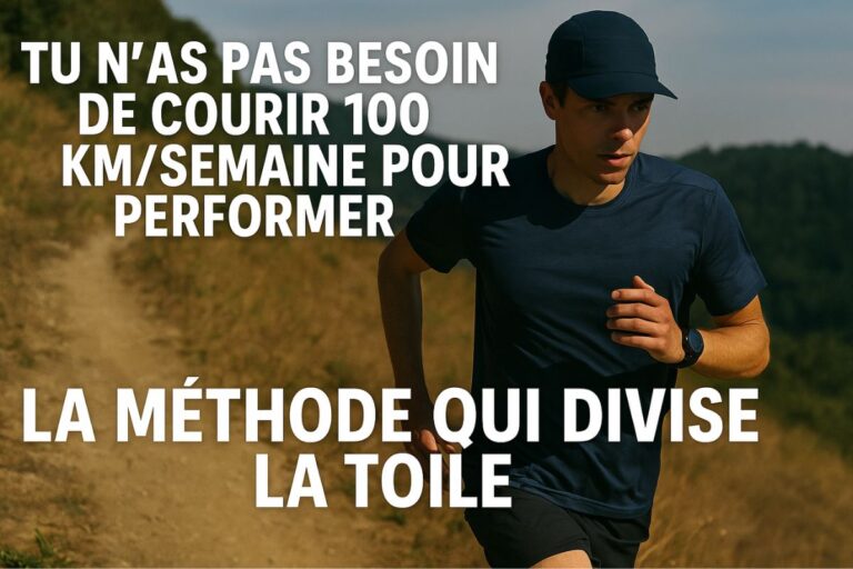 Tu n’as pas besoin de courir 100 km/semaine pour performer : la méthode qui divise la toile