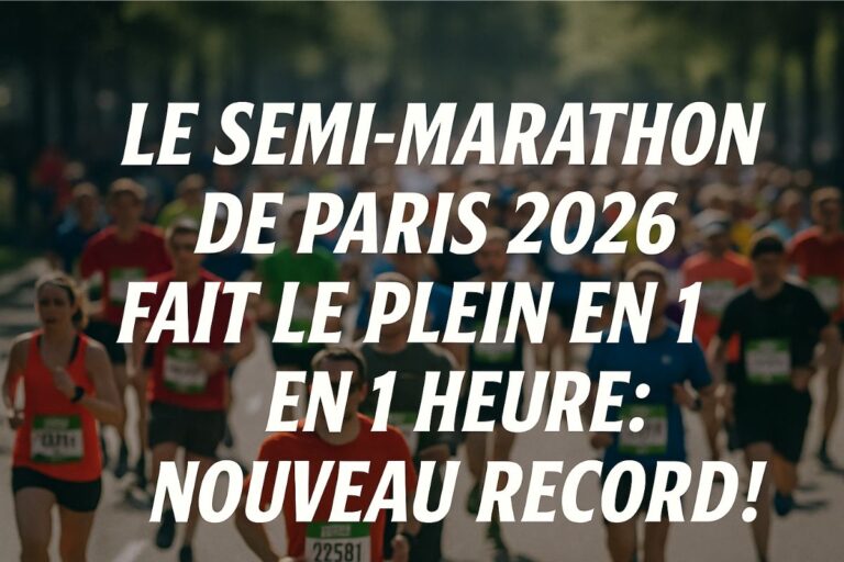 Le semi-marathon de Paris 2026 fait le plein en 1 heure : Nouveau record !