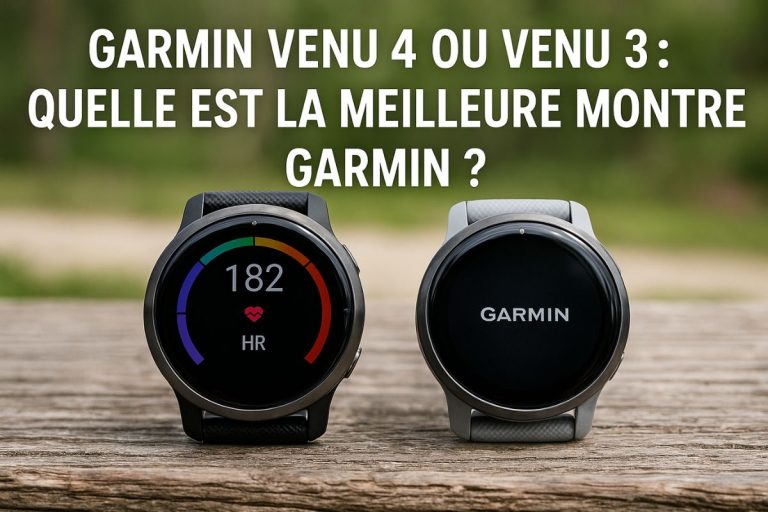 Garmin Venu 4 ou Venu 3 : Quelle est la meilleure montre garmin ?