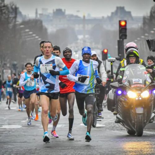 10km champs elysee suivi coureur